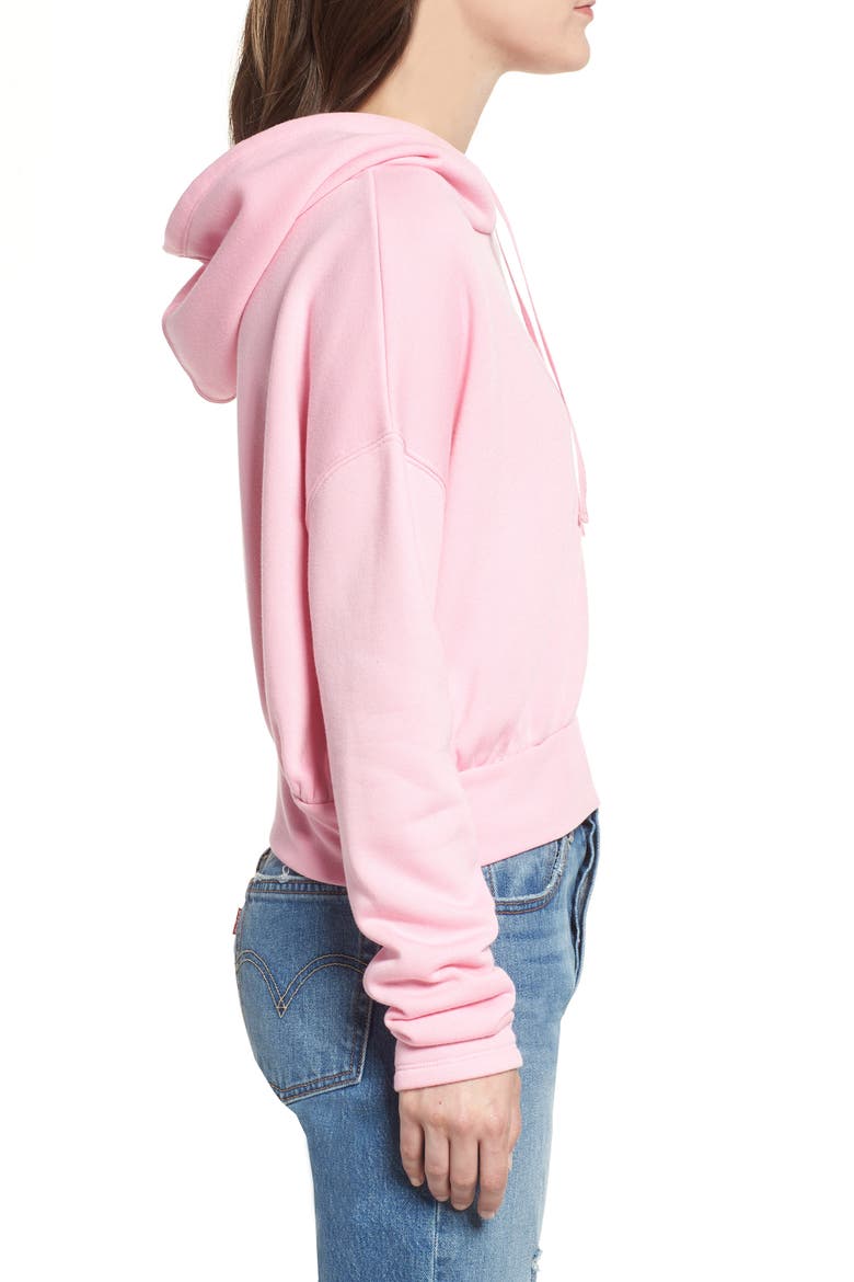 Crop Hoodie, Alternate, color, PINK PRISM