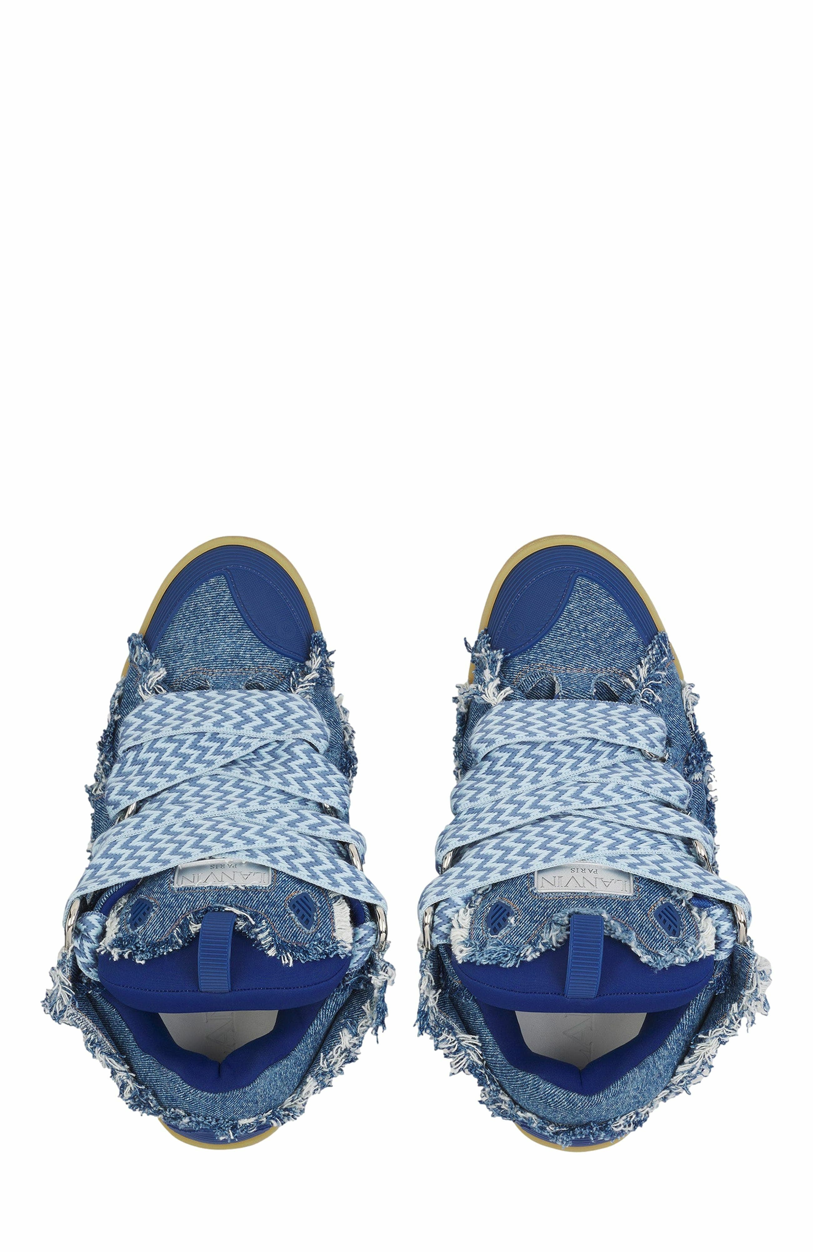 Lanvin Curb Sneakers In Denim, Alternate, color, 