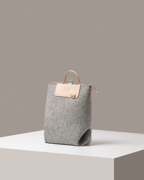 Graf & Lantz Graf Lantz Bedford Merino Wool Midi Backpack In Granite