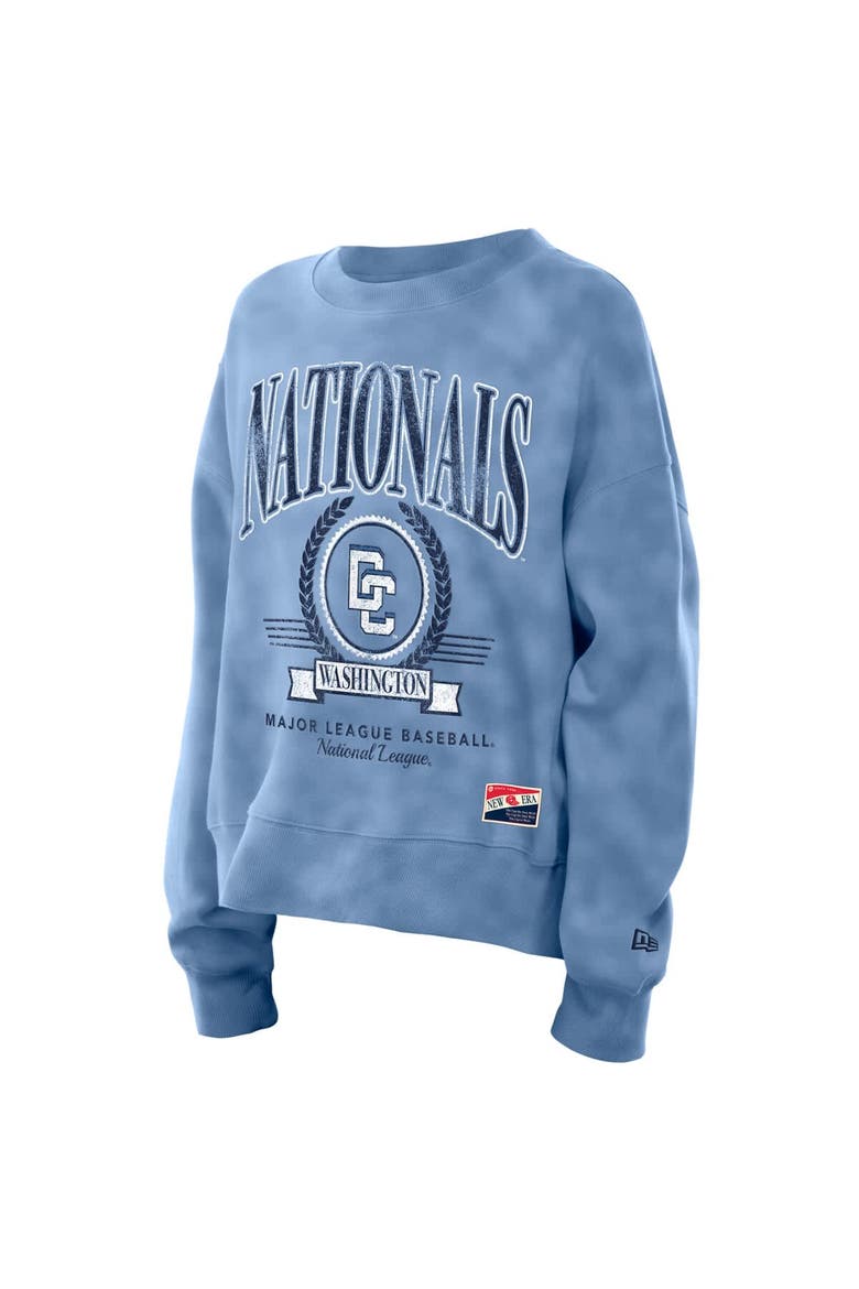Women's New Era Blue Washington Nationals 2025 City Connect Pullover Sweatshirt, Alternate, color, Blue