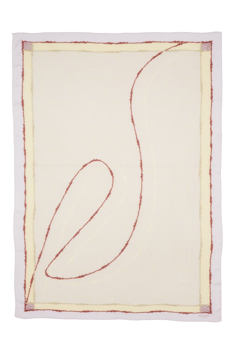 Astra Scribble Wool Scarf, Alternate, color, LAVENDER MULTI