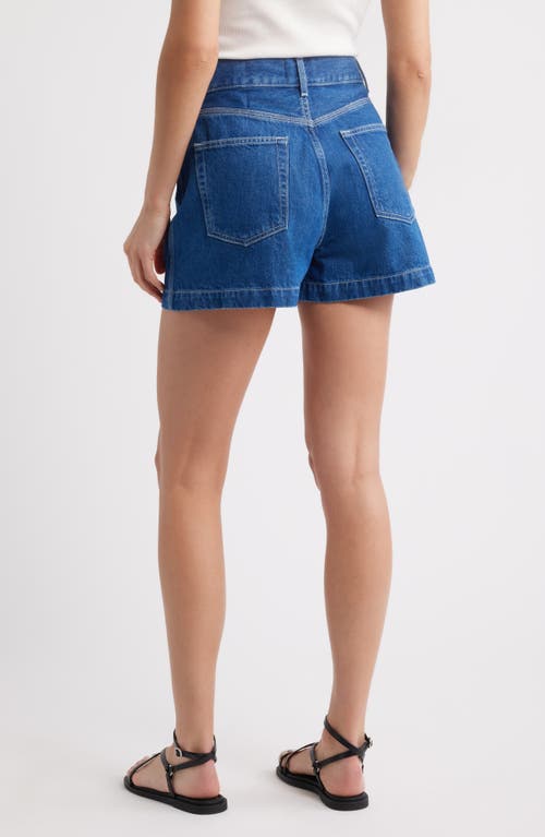 Frame The Charm High Waist Denim Shorts In Graphic