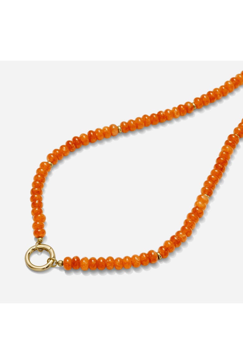 Sweetheart Necklace, Alternate, color, Orange