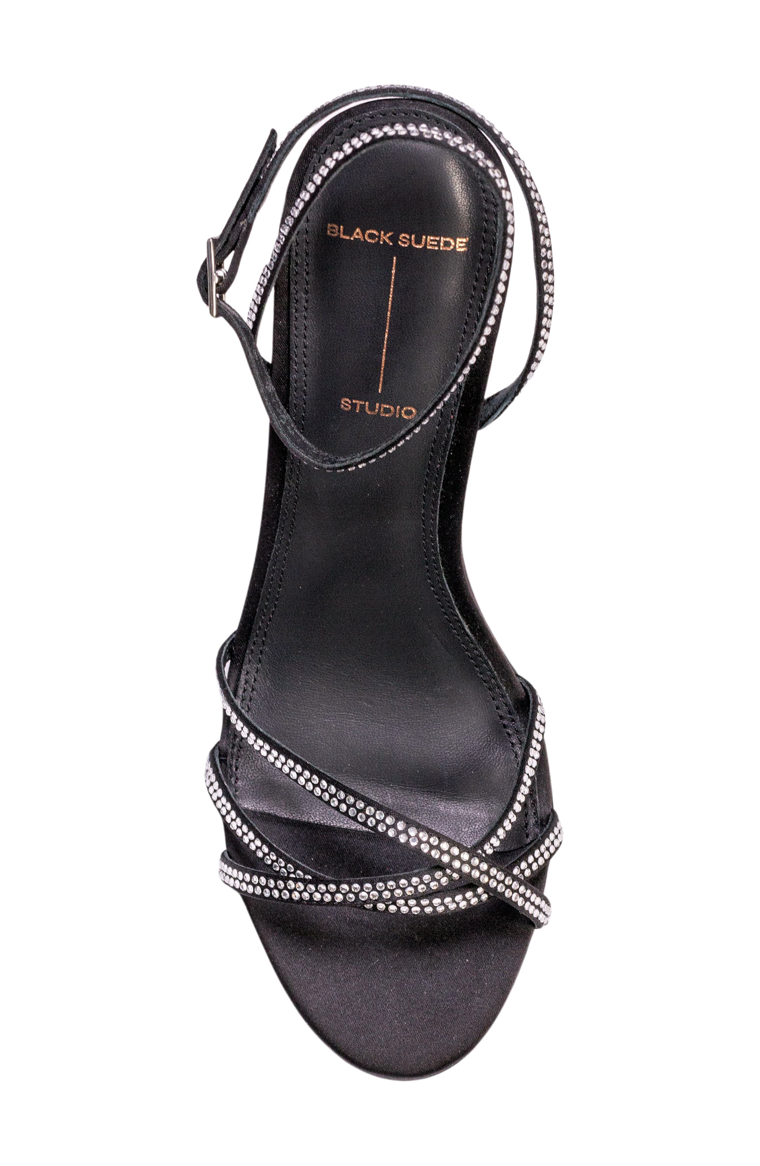 BLACK SUEDE STUDIO Serafina Ankle Strap Sandal, Alternate, color, 