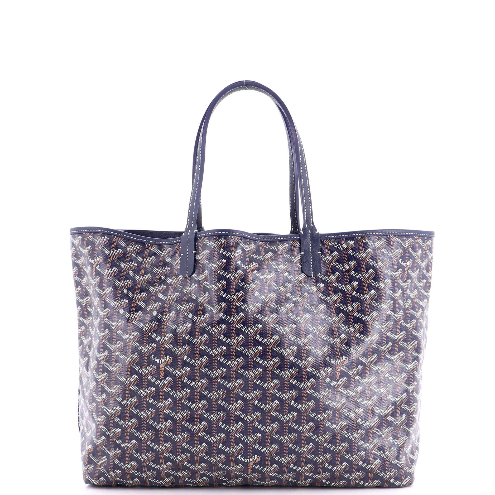 Pre-Owned Goyard Saint Louis Tote Coated Canvas PM, Alternate, color, Blue