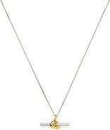 Missoma x Lucy Williams T-Bar Knot Pendant Necklace
