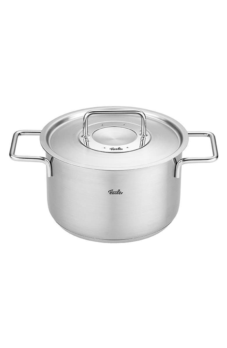 Fissler Pure Collection Stainless Steel Stock Pot with Metal Lid, Main, color, Stainless Steel