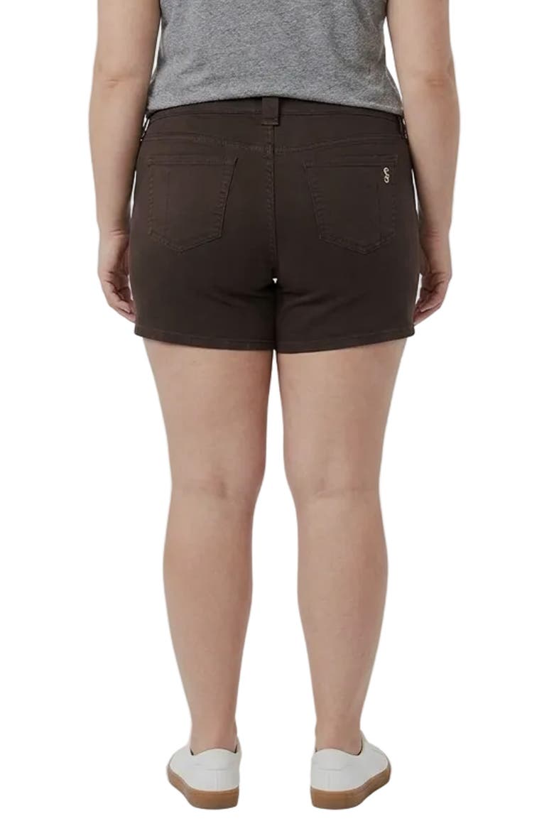 Stretch Cotton Blend Shorts, Alternate, color, BLACK
