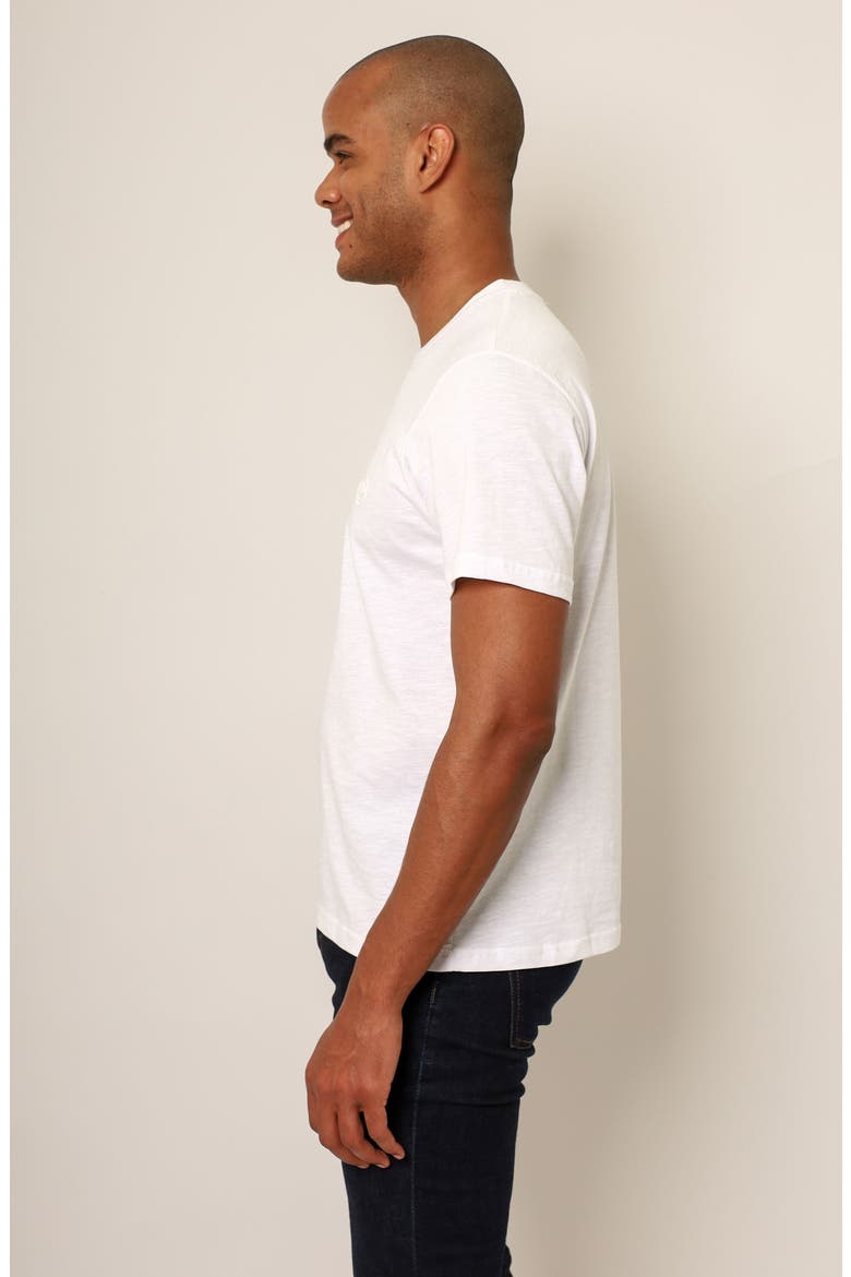 Cayanne Crewneck Cotton T-Shirt, Alternate, color, WHITE