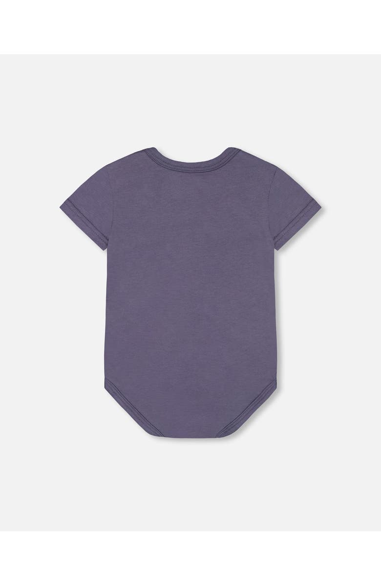 Deux par Deux Baby Boy's Organic Cotton Bodysuit Navy Blue, Alternate, color, Navy Blue