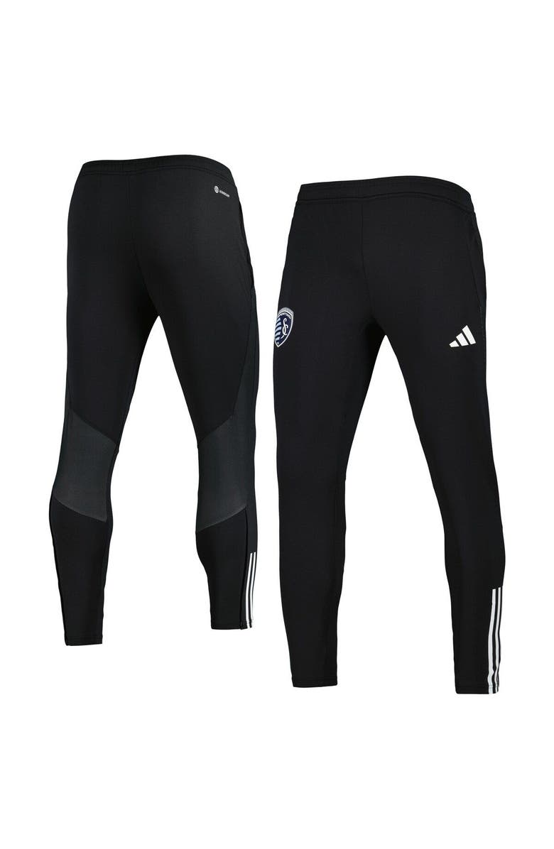 adidas Men's adidas Black Sporting Kansas City 2023 On-Field Team Crest AEROREADY Training Pants, Main, color, 