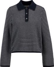 Barbour Inez Stripe Polo Sweater