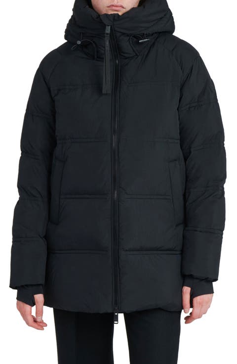 Orva Water Resistant Hooded Down Puffer Jacket