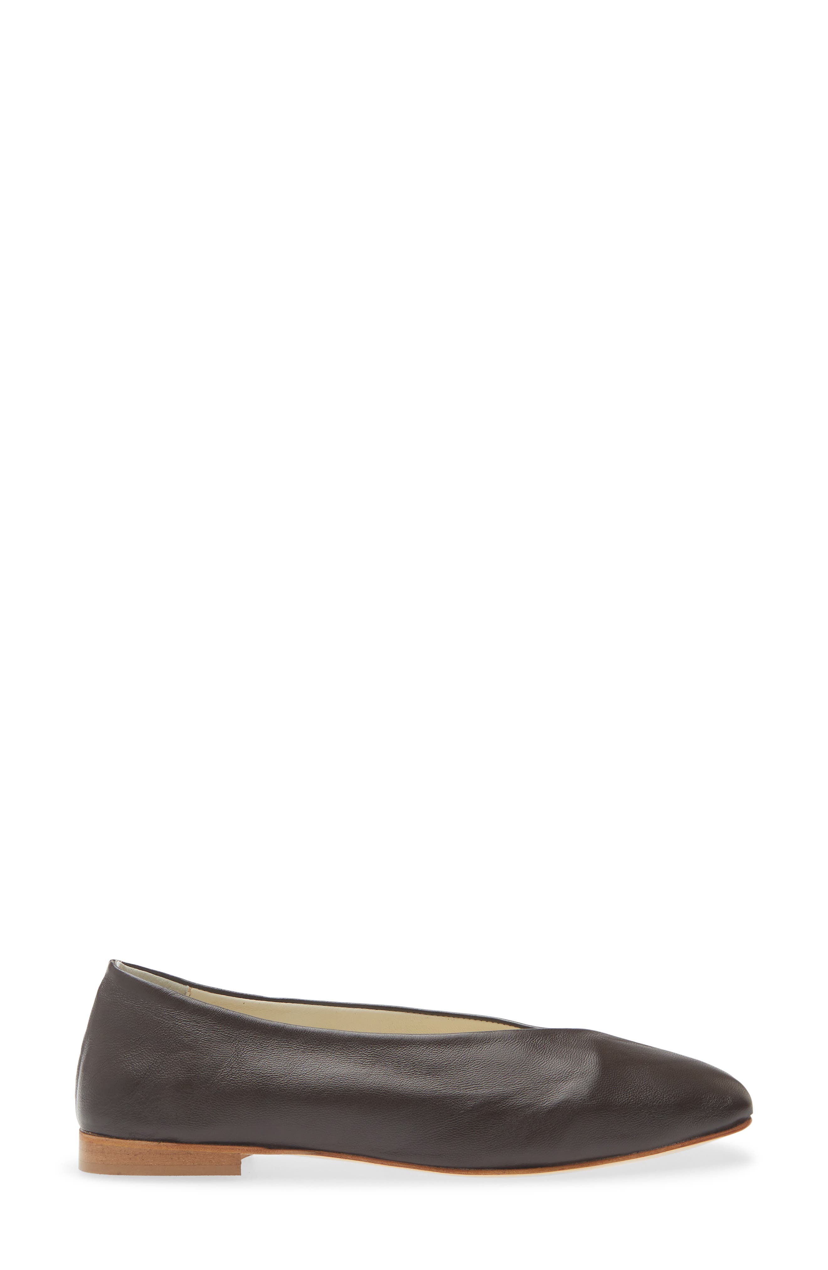 Marissa Leather Ballet Flat, Alternate, color, CHOC BROWN NAPPA