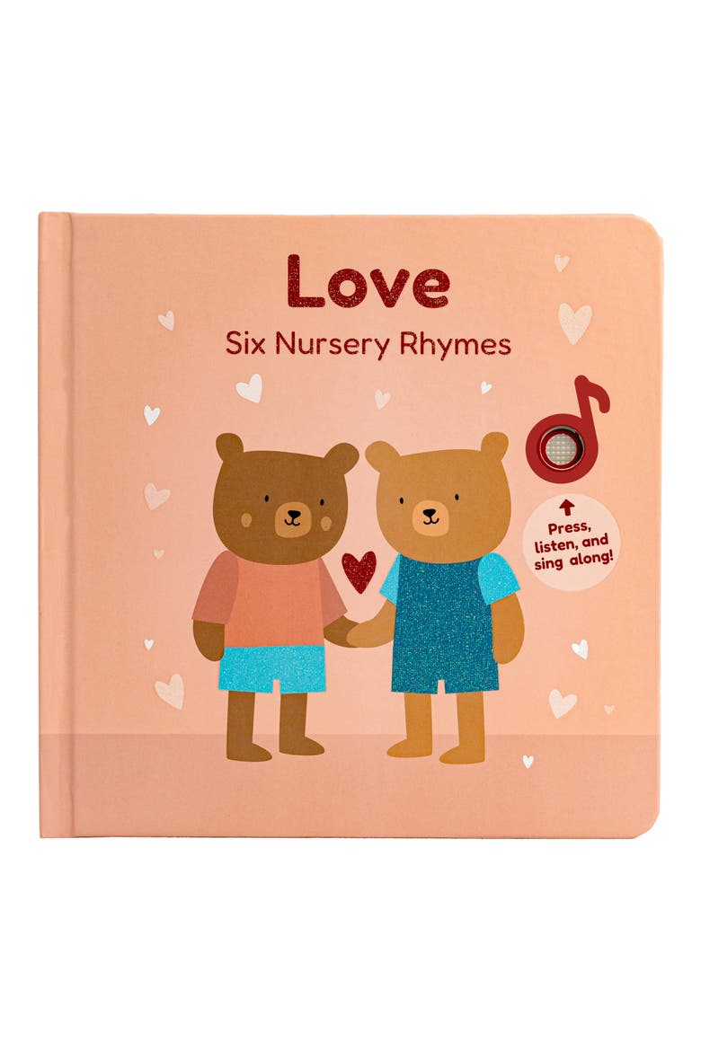 'Love: Six Nursery Rhymes' Sound Board Book, Main, color, PINK