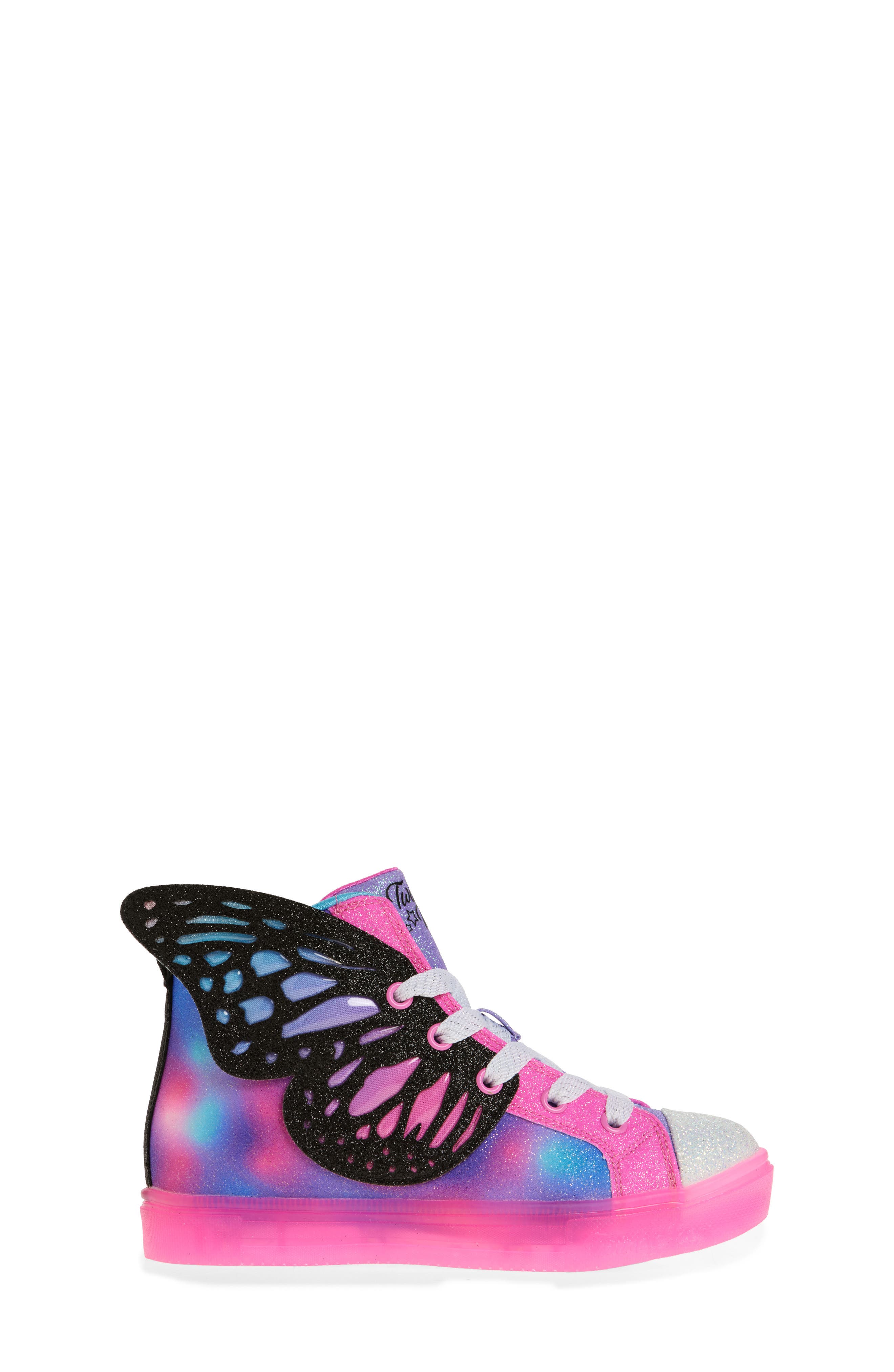 SKECHERS Kids' Twinkle Toes<sup>®</sup>: Twinkle Sparks Ice High Top Sneaker, Alternate, color, 