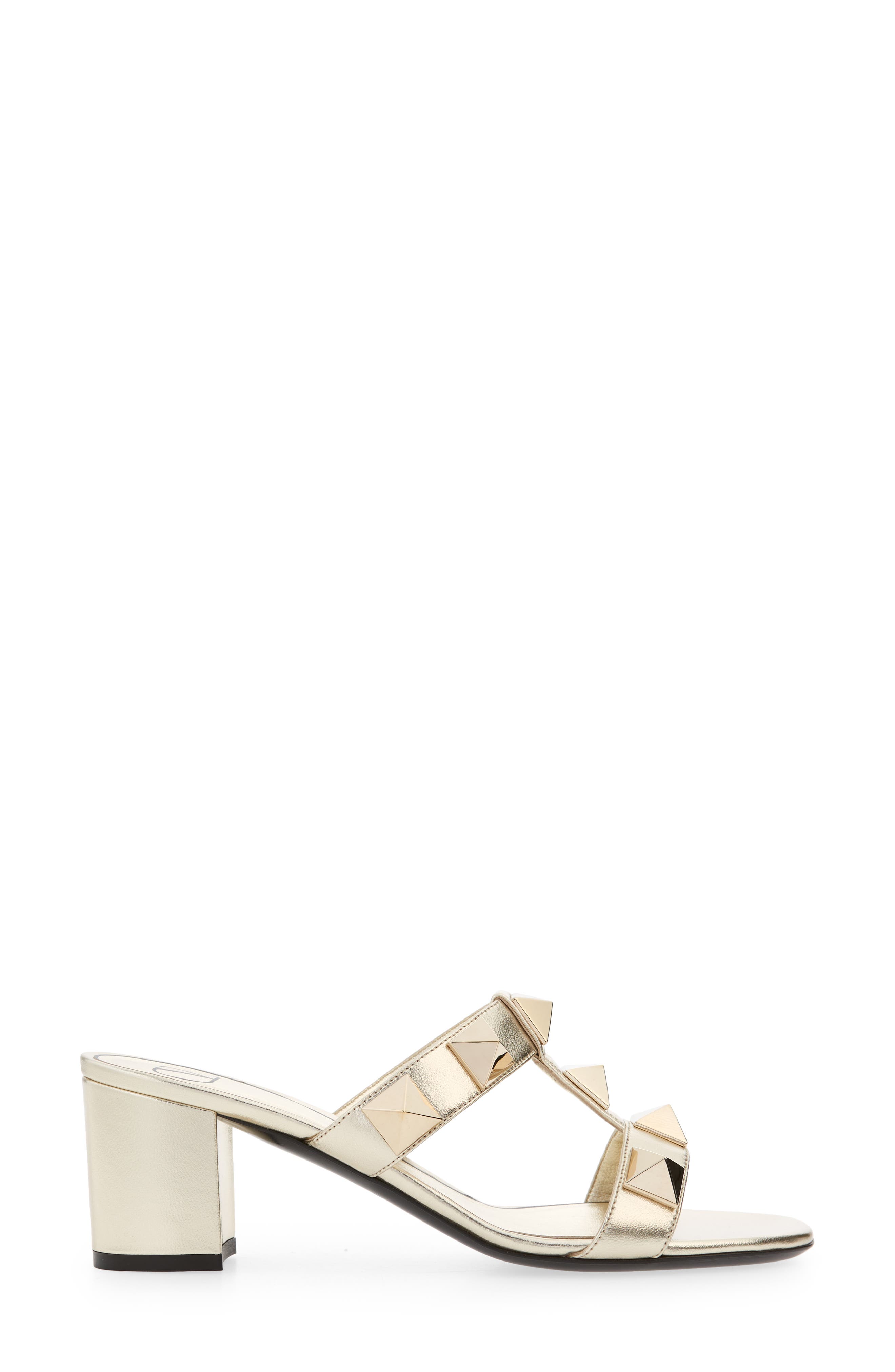 Valentino Garavani Roman Stud Slide Sandal, Alternate, color, 