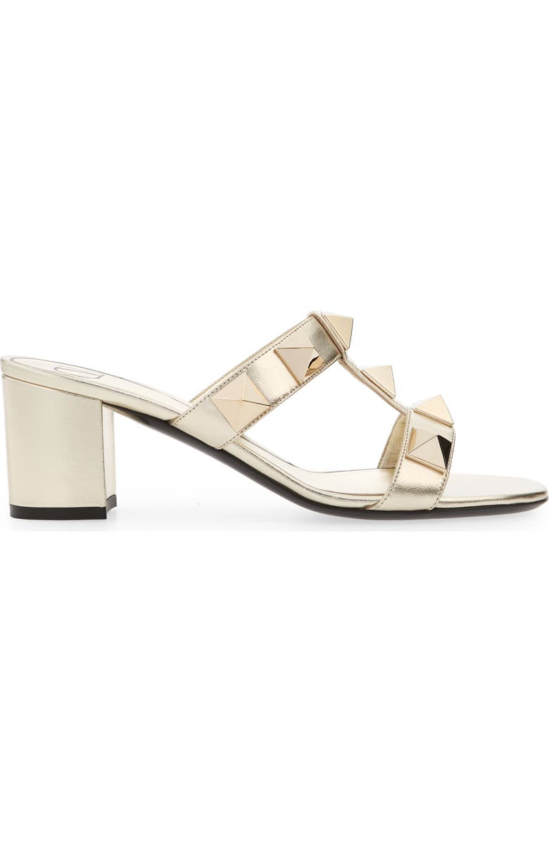 Valentino Garavani Roman Stud Slide Sandal, Alternate, color,