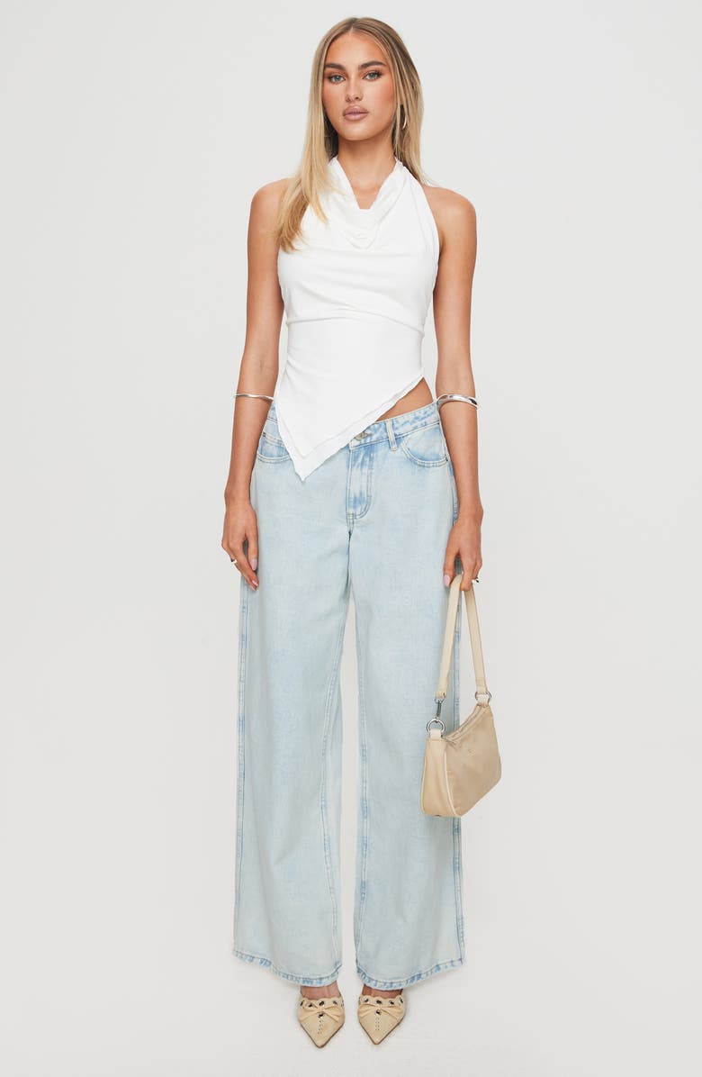 Princess Polly Brayden Relaxed Wide Leg Jeans, Alternate, color, 