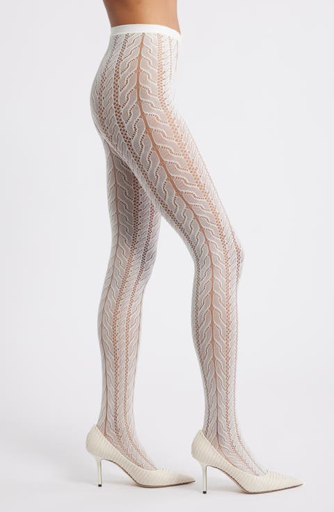 Openwork Mesh Tights