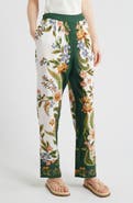 FARM Rio Nature Sands Print Linen Blend Pants