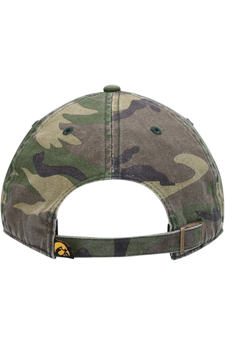 '47 Men's '47 Camo Iowa Hawkeyes Clean Up Core Adjustable Hat, Alternate, color, 