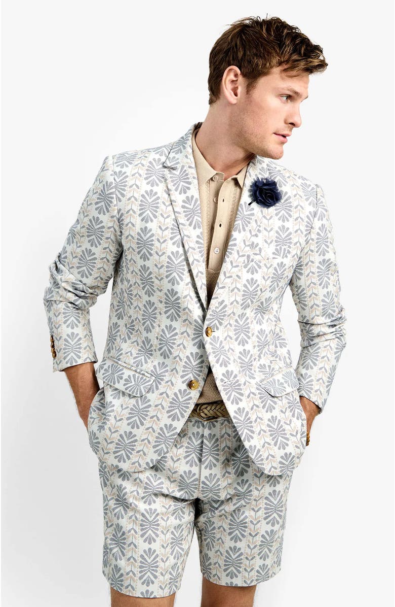 MR TURK Thurston Blazer Floral Stripe Jacquard, Alternate, color, 