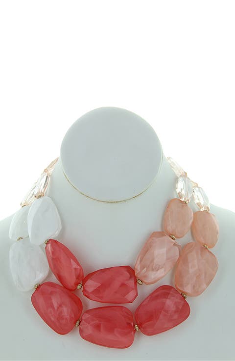Riva Statement Earrings & Bib Necklace Set