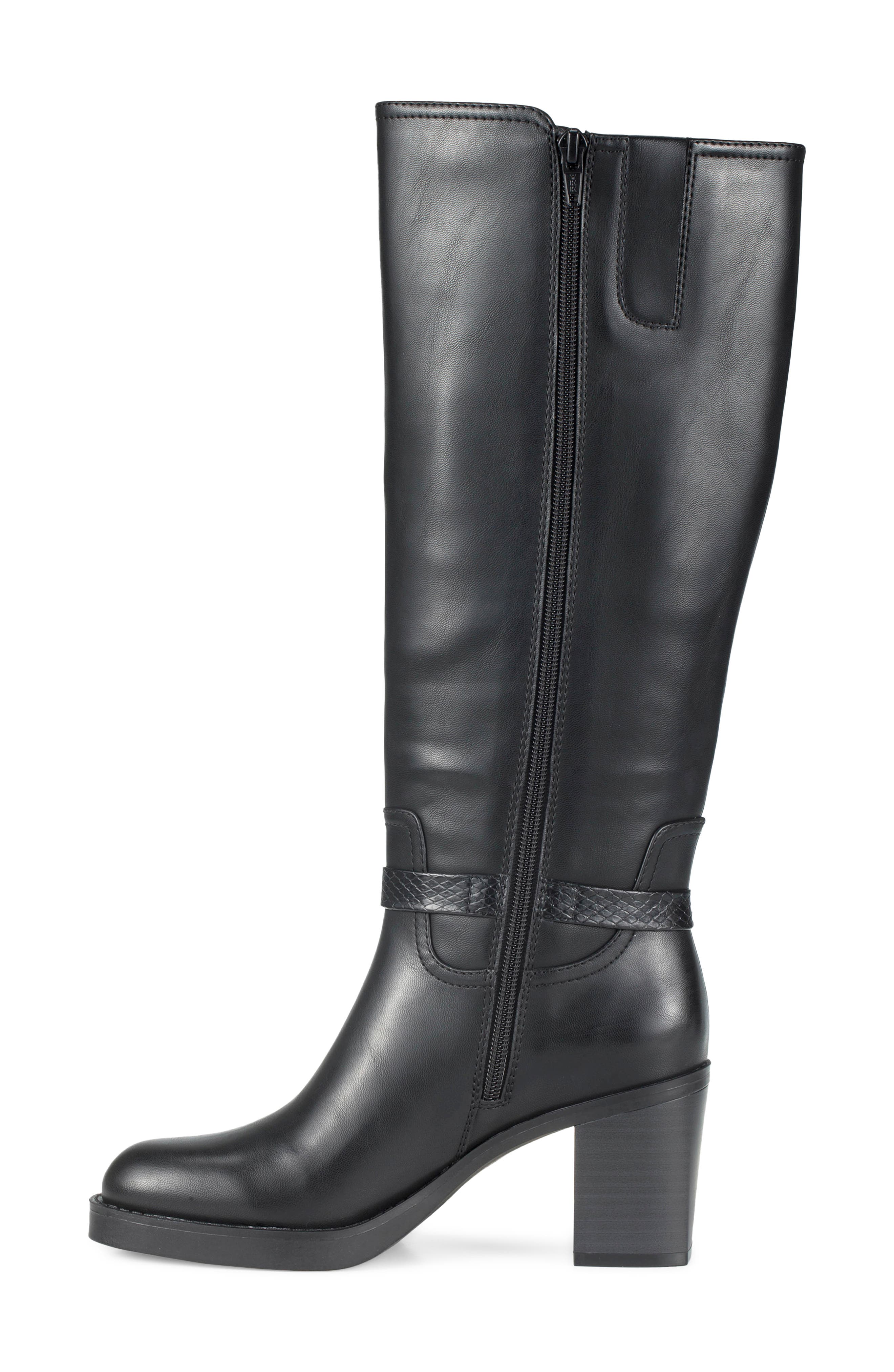 Glenette Tall Boot, Alternate, color, BLACK