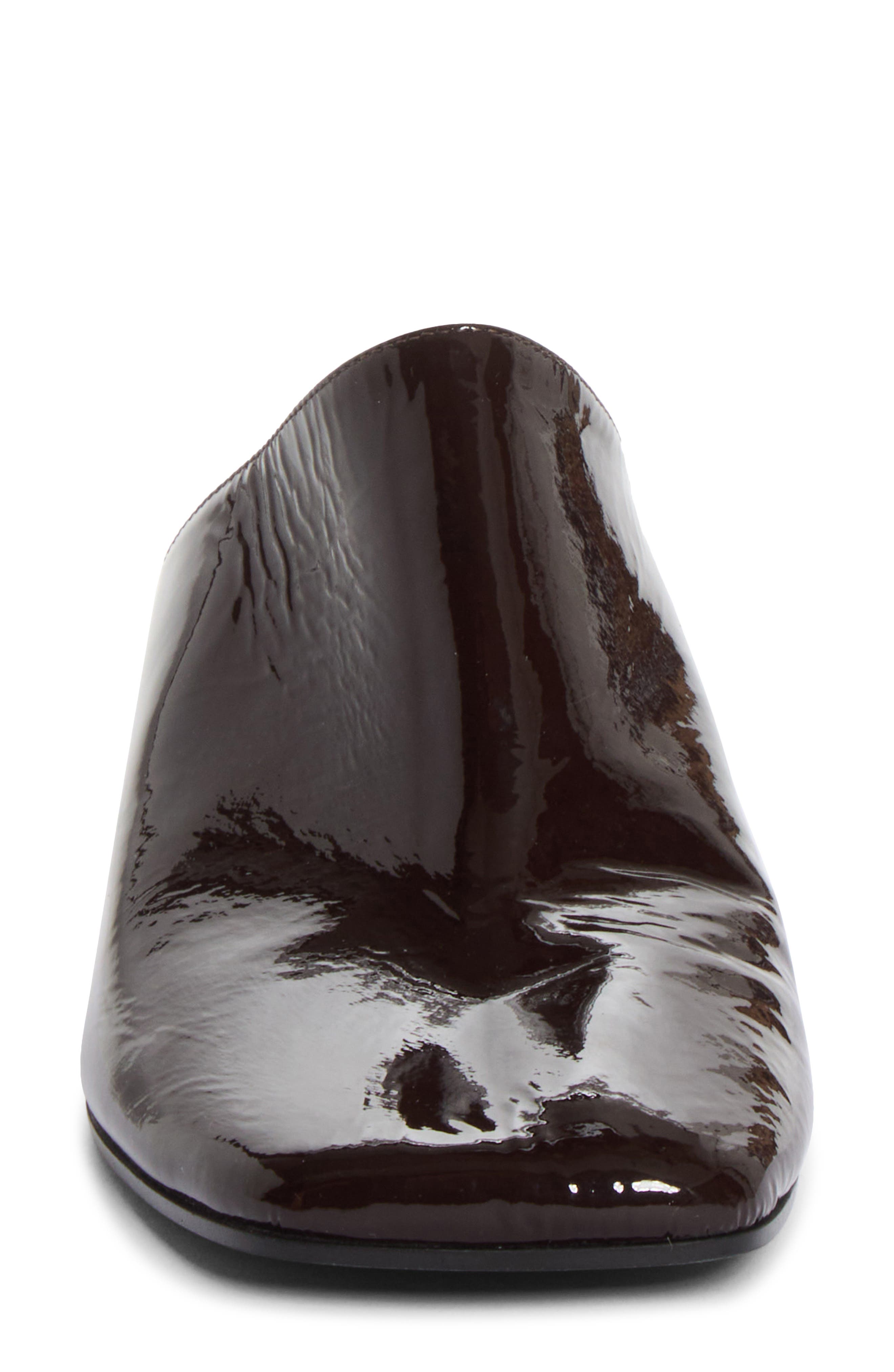 Leather Square Toe Mule, Alternate, color, CHOCOLATE