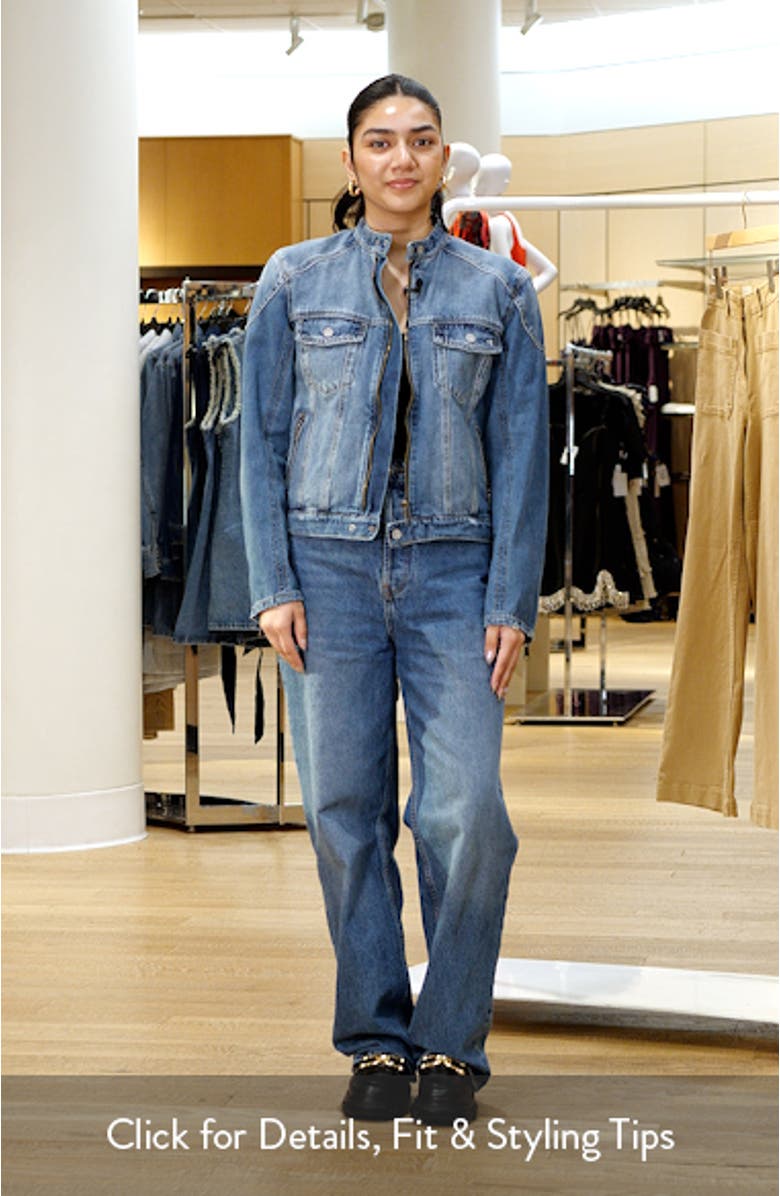 Denim Moto Jacket, sales video thumbnail