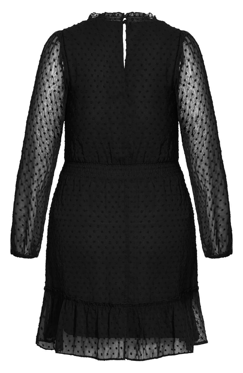 City Chic Dobby Tiered Dress, Alternate, color,