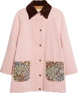 Valentino Tapestry Pocket Solid Cotton & Linen Denim Coat