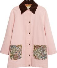 Valentino Tapestry Pocket Solid Cotton & Linen Denim Coat