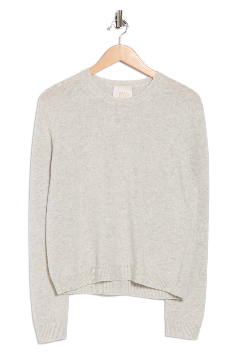 Jill Crewneck Cashmere Sweater, Alternate, color, LIGHT HEATHER GREY