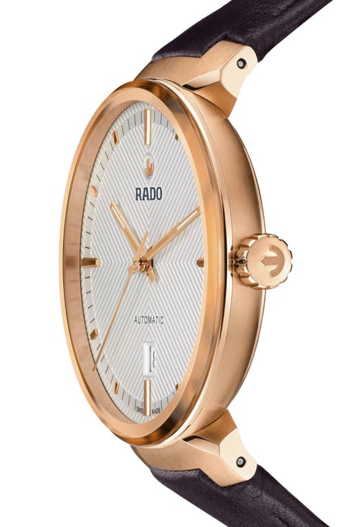 Rado Florence Automatic Leather Strap Watch, 39mm In Brown