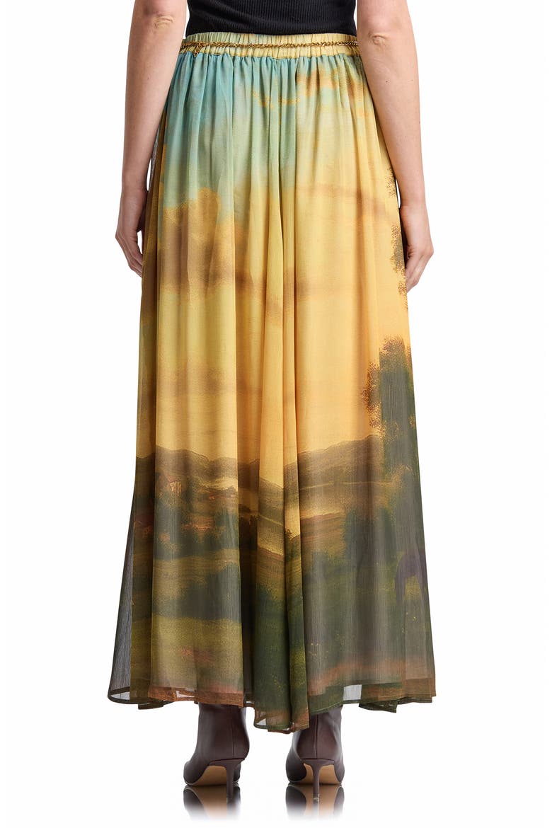 Landscape Mural Full Maxi Skirt, Alternate, color, LANDSCAPE MURAL