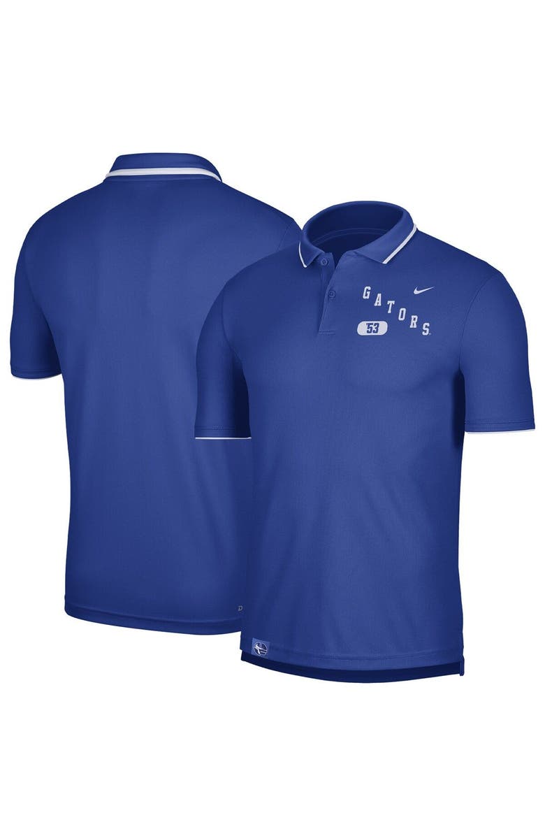 Nike Men's Nike Royal Florida Gators Wordmark Performance Polo, Main, color, Royal