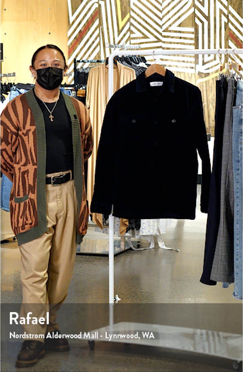 Men's Waltones Stretch Cotton Corduroy Shirt Jacket, sales video thumbnail