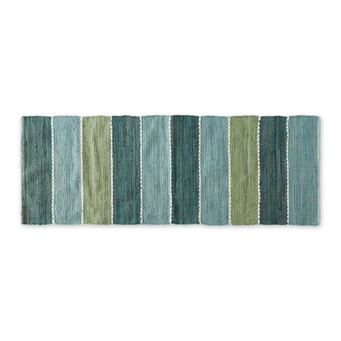 Jadeite Color Block Cotton Chindi Rug