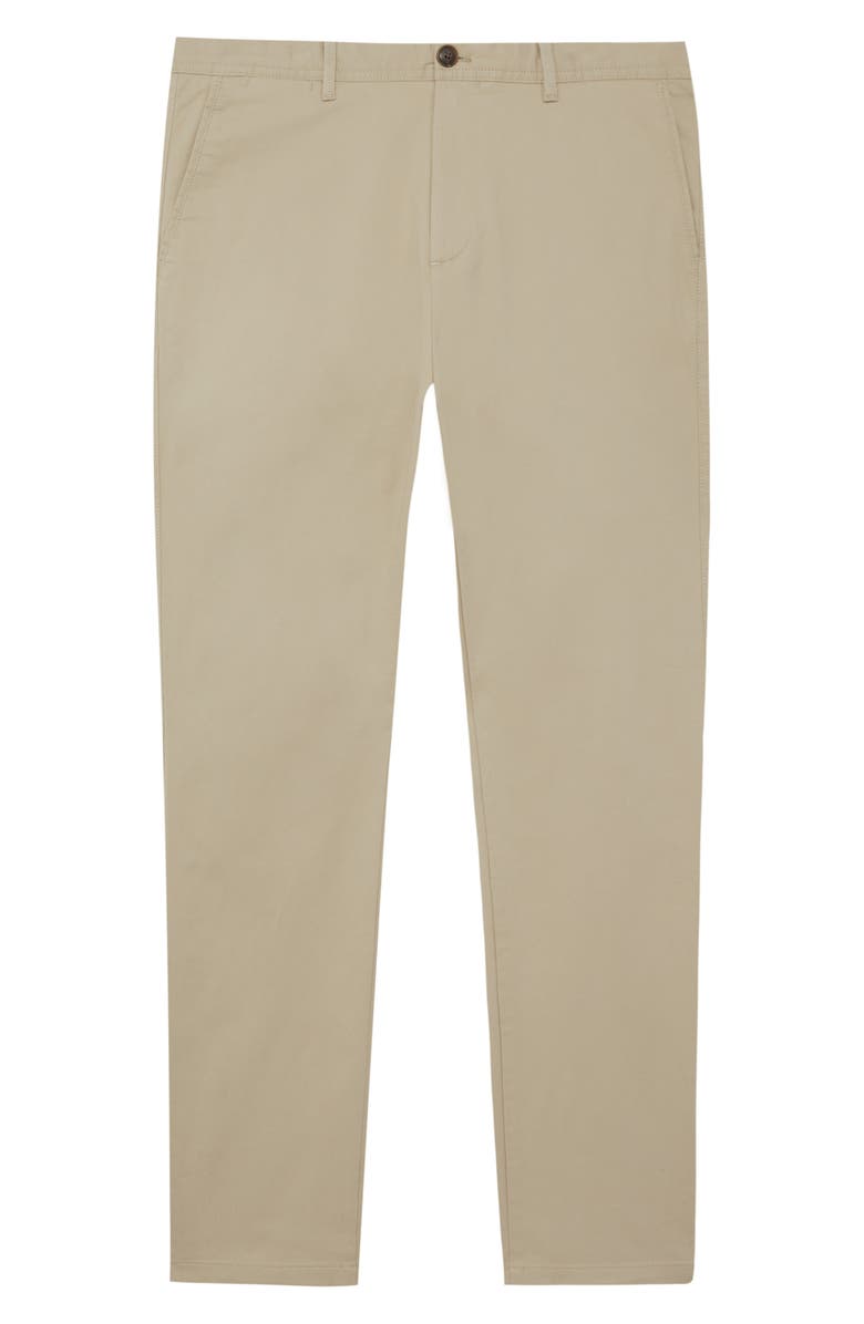 Reiss Pitch Stretch Cotton Pants, Alternate, color, Stone
