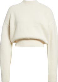 Jacquemus La Maille Logo Jacquard Alpaca & Merino Wool Blend Sweater