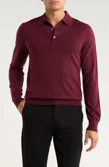 Brooks Brothers Swift Merino Wool Long Sleeve Polo