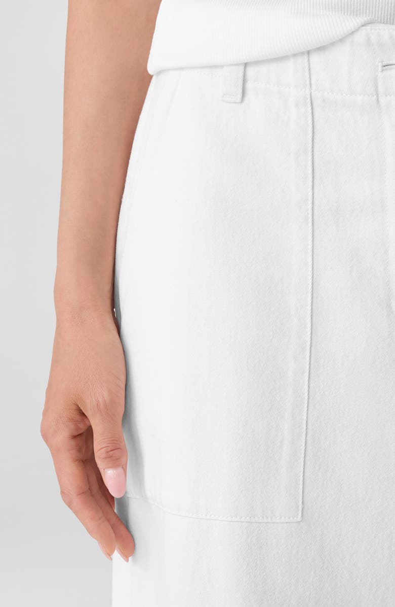 Eileen Fisher Organic Cotton Ankle Wide Leg Pants, Alternate, color,