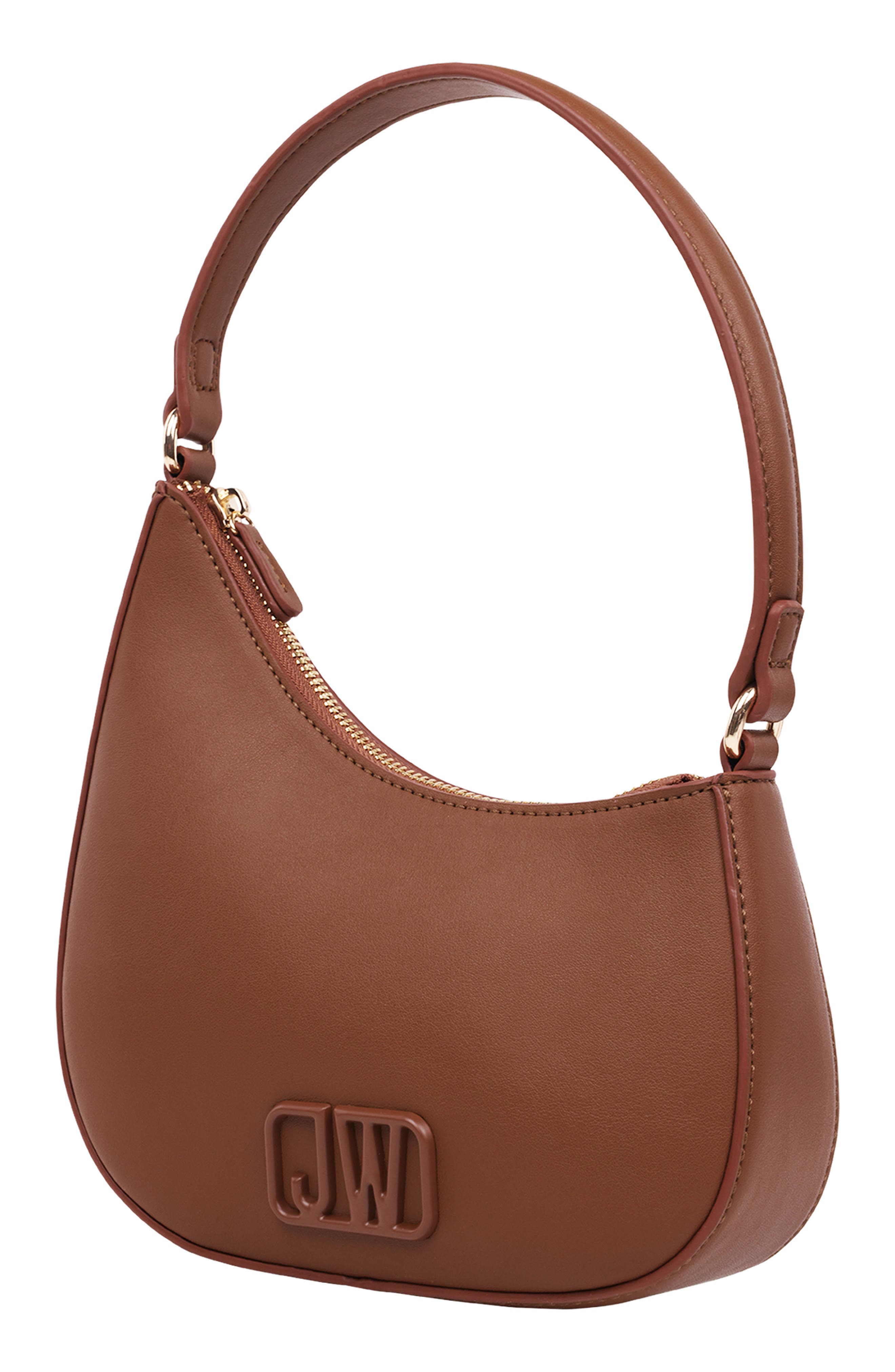 JASON WU Asymmetric Zip Top Handle Bag, Alternate, color, Brown