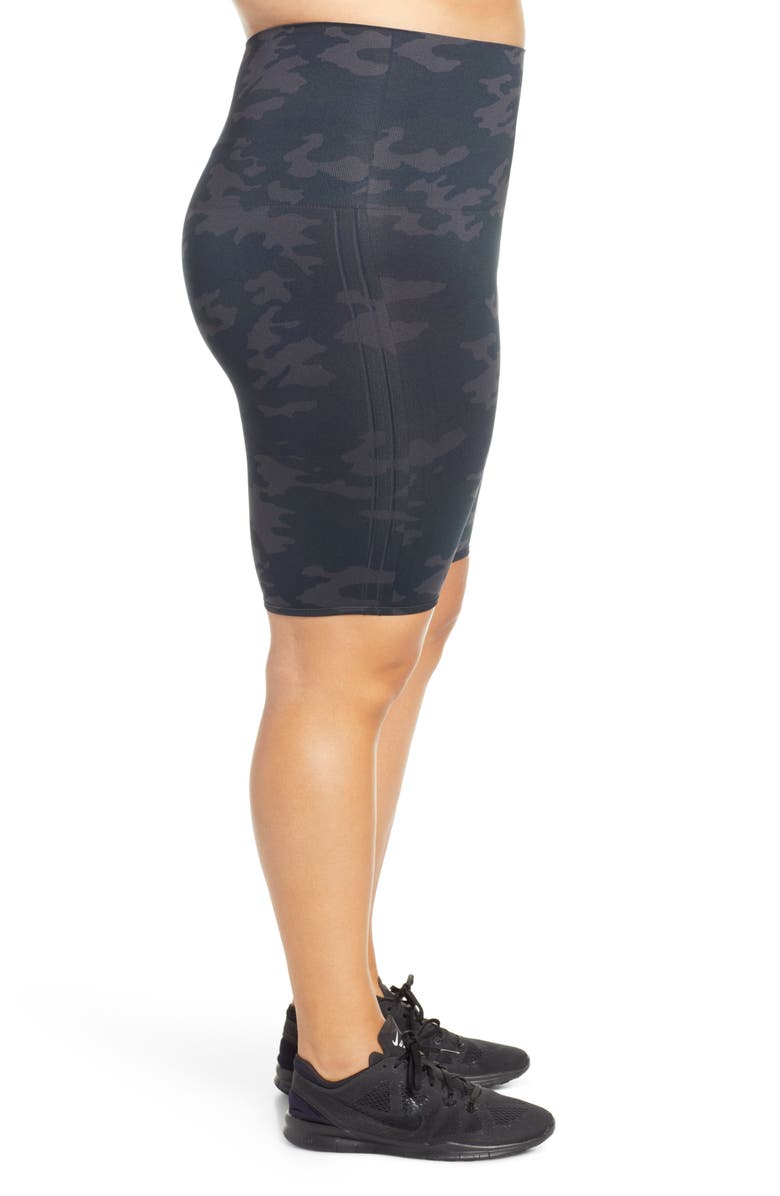 SPANX<sup>®</sup> Look at Me Now Seamless Bike Shorts, Alternate, color, Black Camo