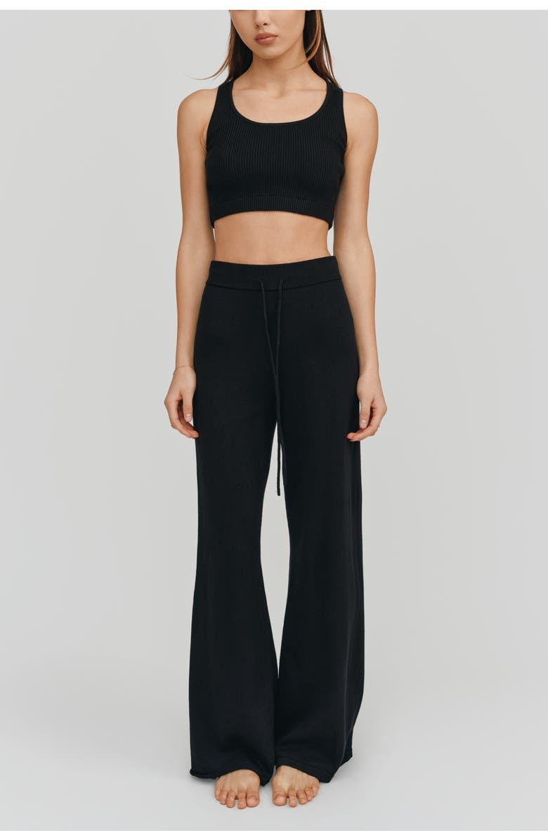 Kathryn McCarron Bardot Cropped Tank, Alternate, color, Black