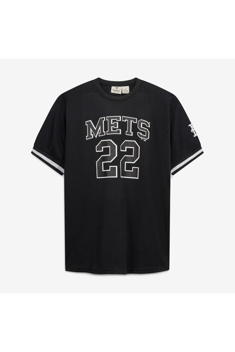 Men's Fanatics Juan Soto Black/White New York Mets Big & Tall Heavyweight Mesh Jersey, Alternate, color, Black