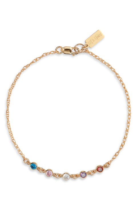 Multi Birthstone Bracelet
