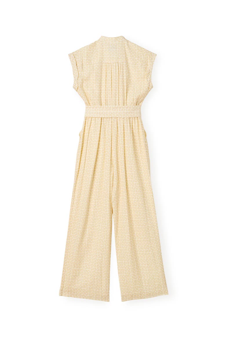 Marin Linen Jumpsuit, Alternate, color, Seaglass Print-Ivory